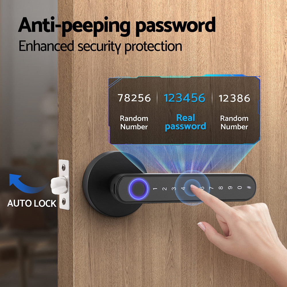 UL-tech Fingerprint Door Lock Smart Electronic Handle - ShopFrenzy