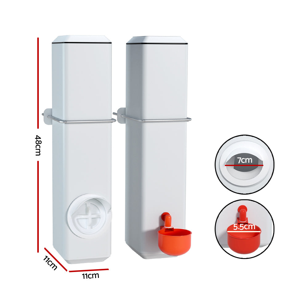 Giantz Chicken Feeder 4L Water Dispenser Automatic Waterer - ShopFrenzy