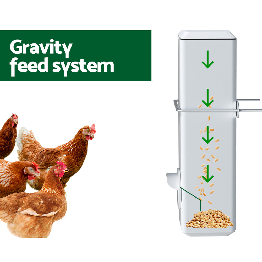 Giantz Chicken Feeder 4L Water Dispenser Automatic Waterer - ShopFrenzy
