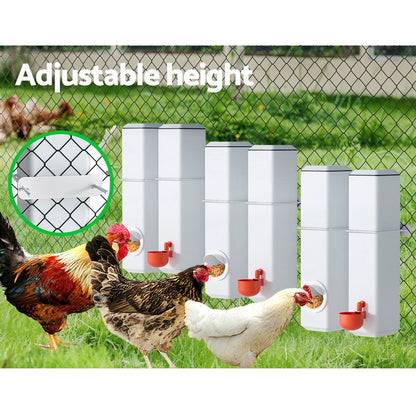 Giantz Chicken Feeder 4L Water Dispenser Automatic Waterer - ShopFrenzy