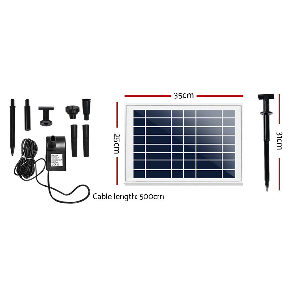 Gardeon Solar Pond Pump Submersible Water Fountain Kit 6.6FT - ShopFrenzy