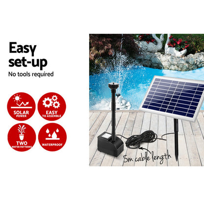 Gardeon Solar Pond Pump Submersible Water Fountain Kit 6.6FT - ShopFrenzy
