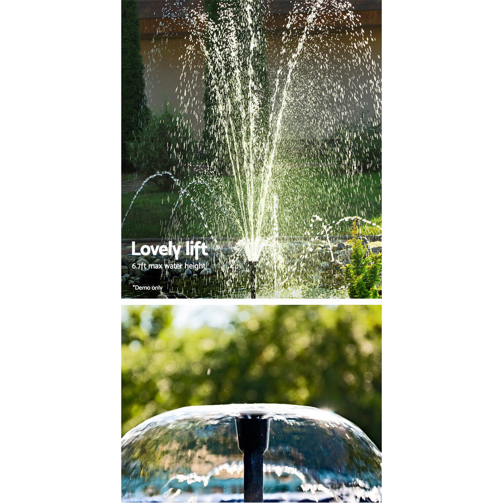 Gardeon Solar Pond Pump Submersible Water Fountain Kit 6.6FT - ShopFrenzy