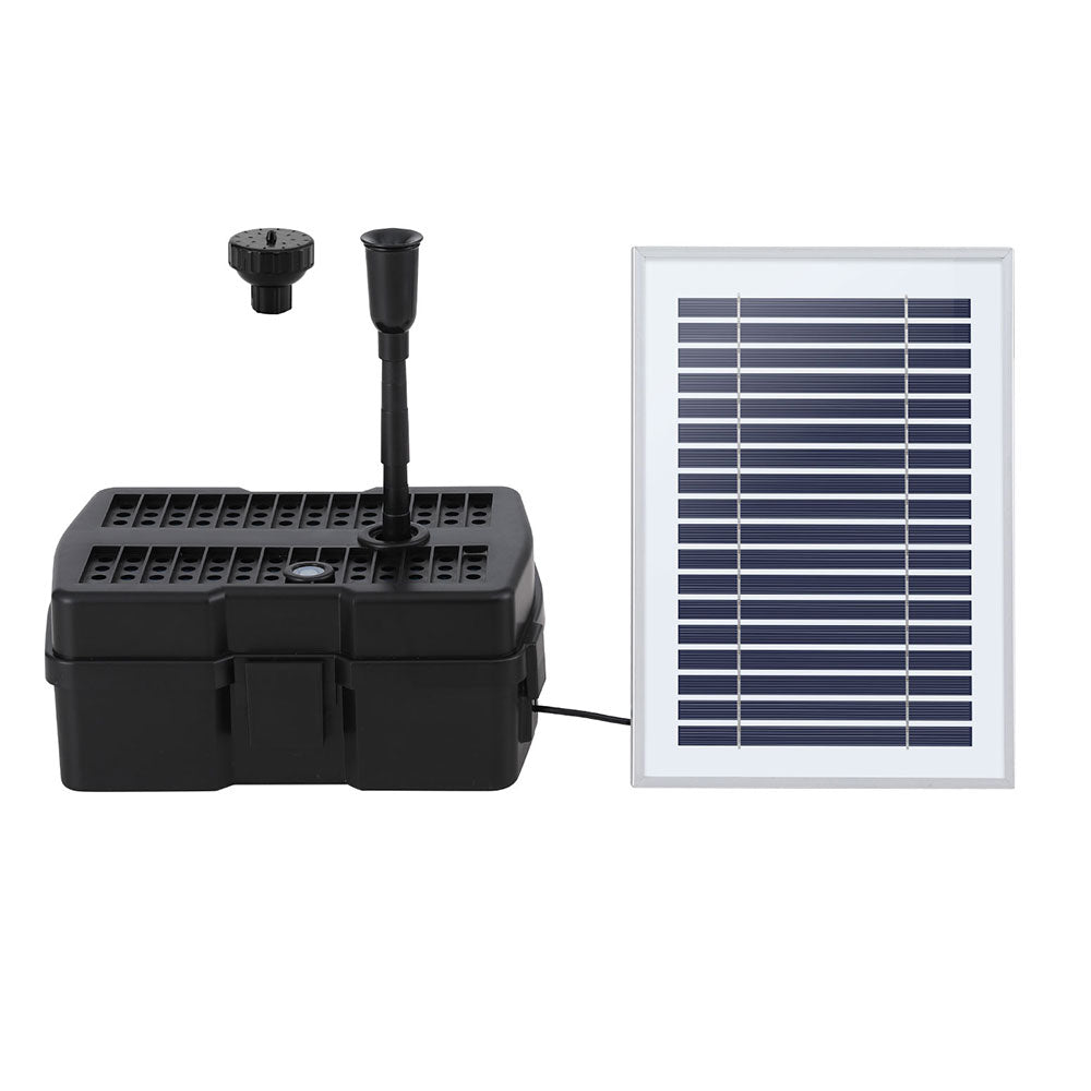 Gardeon Solar Submersible Water Pond Fountain Pump with Filter Box 4.6FT 470L/H - ShopFrenzy