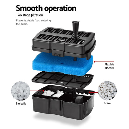 Gardeon Solar Pond Pump with Filter Box 4.6FT - ShopFrenzy