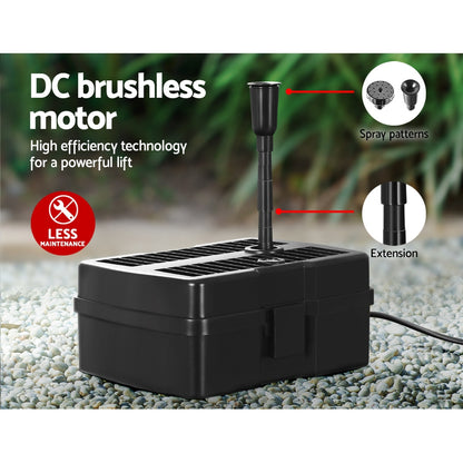 Gardeon Solar Pond Pump with Filter Box 4.6FT - ShopFrenzy