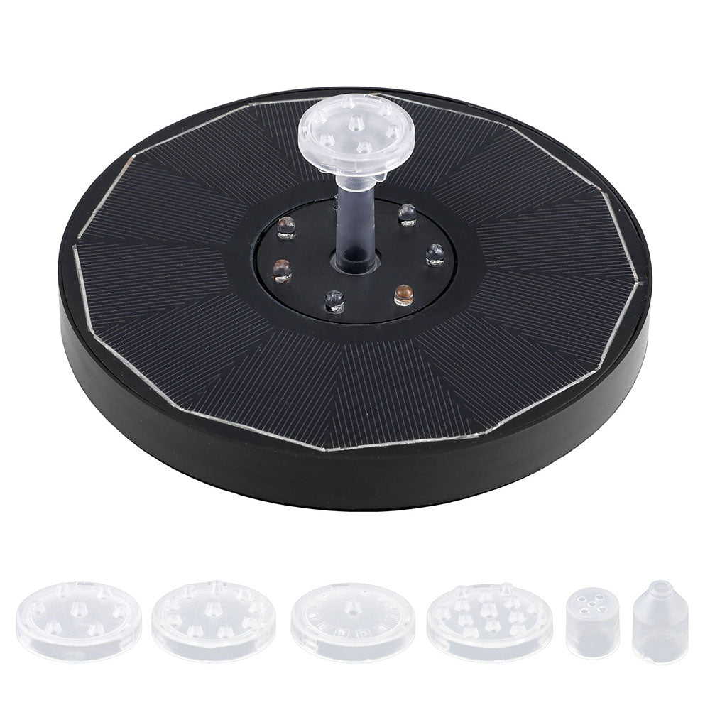 Gardeon Floating Solar Pond Water Fountain Pump Outdoor Fountains LED Light - ShopFrenzy