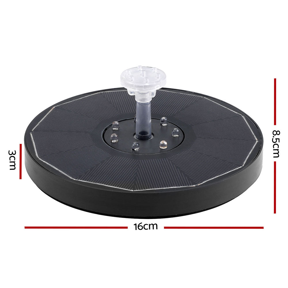 Gardeon Floating Solar Pond Water Fountain Pump Outdoor Fountains LED Light - ShopFrenzy