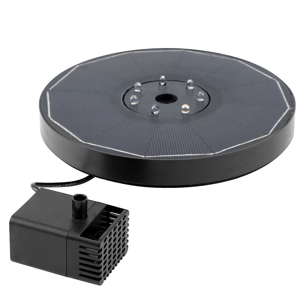 Gardeon Floating Solar Pond Water Fountain Pump Outdoor Fountains LED Light - ShopFrenzy