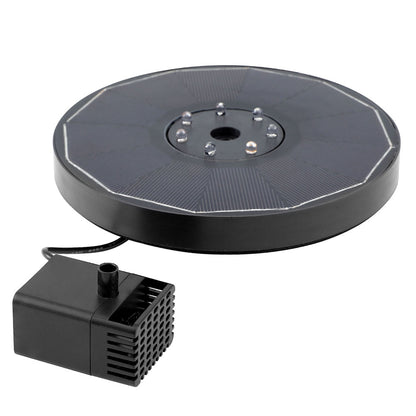 Gardeon Floating Solar Pond Water Fountain Pump Outdoor Fountains LED Light - ShopFrenzy