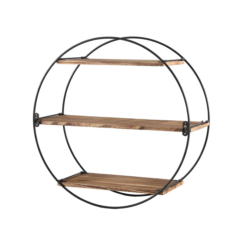 Artiss Floating Wall Shelf Round 3-Tier - ShopFrenzy