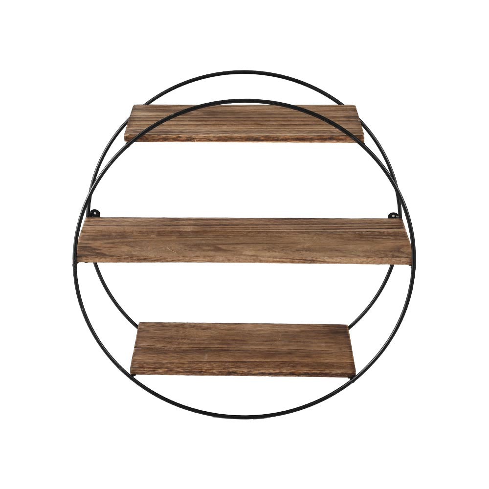 Artiss Floating Wall Shelf Round 3-Tier - ShopFrenzy