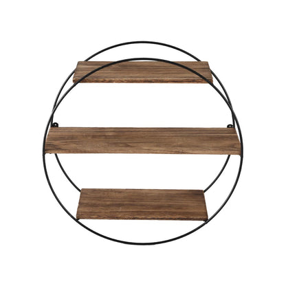 Artiss Floating Wall Shelf Round 3-Tier - ShopFrenzy