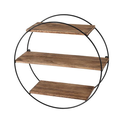 Artiss Floating Wall Shelf Round 3-Tier - ShopFrenzy