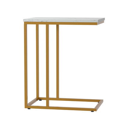 Artiss Coffee Table Side Table Marble Effect Emma - ShopFrenzy
