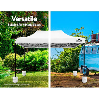 Instahut Gazebo Base Pod Kit Pop Up Marquee Set Outdoor Wedding Tent Canopy Leg 4 pcs - ShopFrenzy