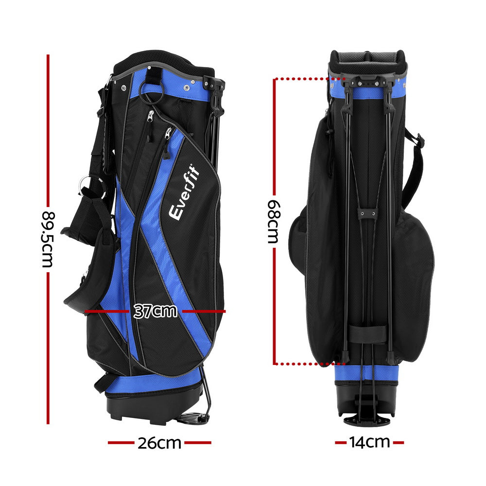 Everfit 6 Way Dividers Golf Bag Stand Insulated Carry Bag Zippered Rain Cover - ShopFrenzy