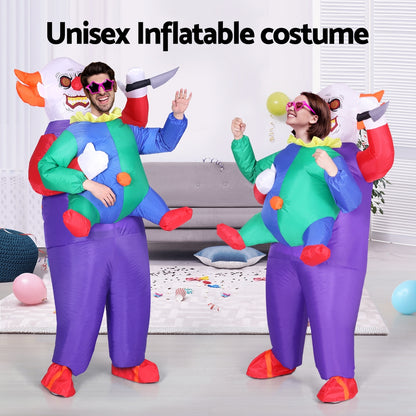 Inflatable Clown Costume Adult Suit Blow Up Party Fancy Dress Halloween Cosplay - ShopFrenzy