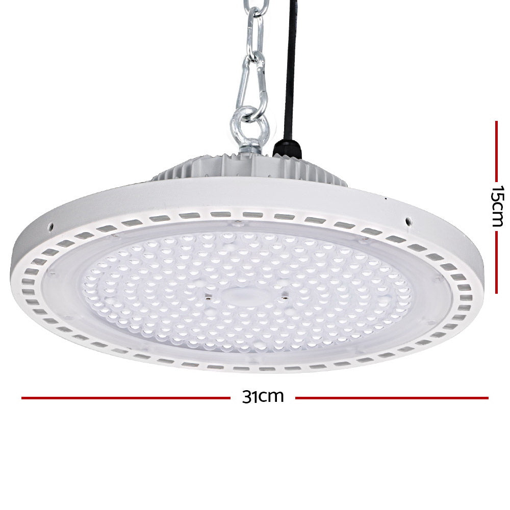 Leier LED High Bay Lights 150W UFO Industrial Shed Warehouse Factory Lamp White - ShopFrenzy