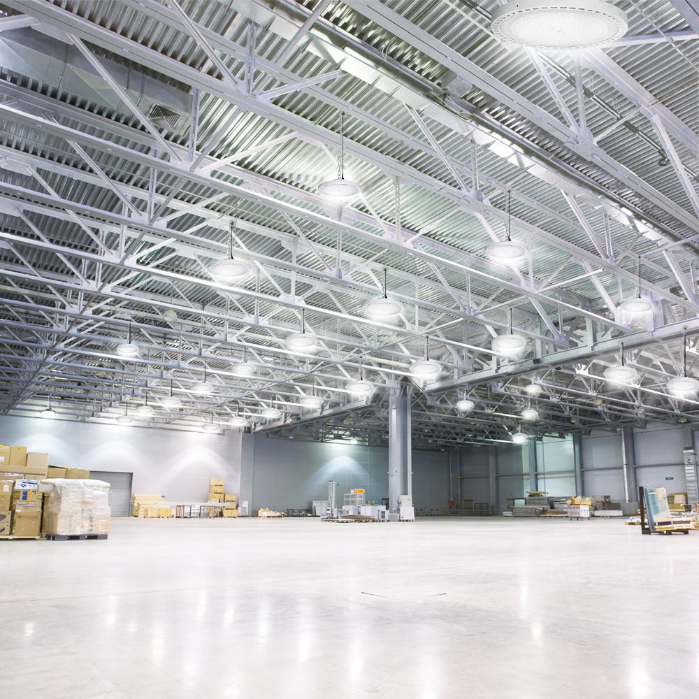 Leier LED High Bay Lights 150W UFO Industrial Shed Warehouse Factory Lamp White - ShopFrenzy