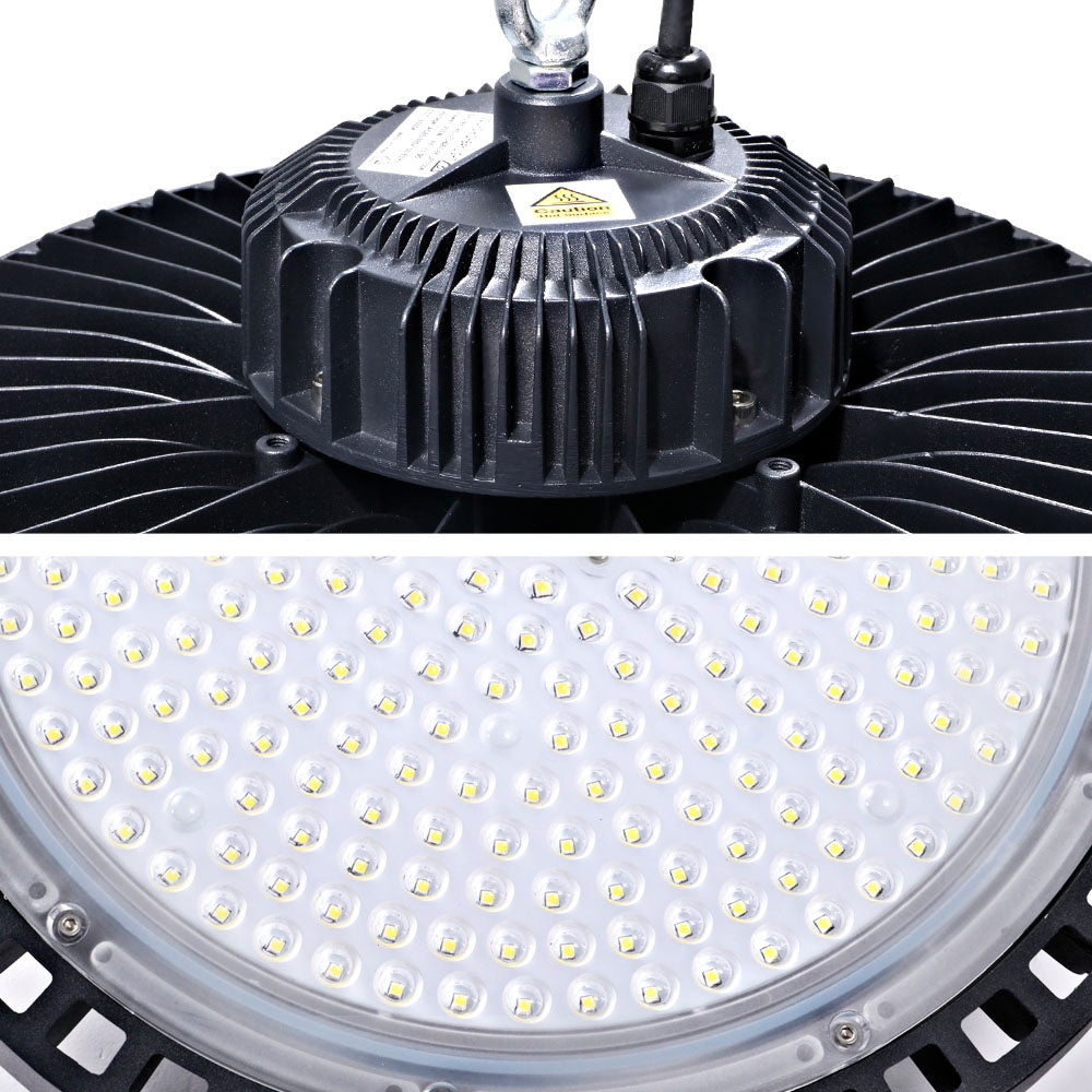 Leier LED High Bay Lights 200W UFO Industrial Workshop Warehouse Factory Lamp - ShopFrenzy