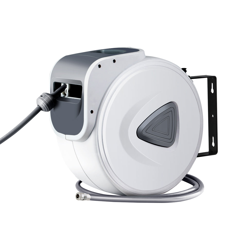 Giantz Air Hose Reel 10m Retractable Rewind Swivel Wall Mount Compressor Garage - ShopFrenzy