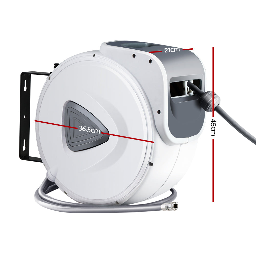Giantz Air Hose Reel 10m Retractable Rewind Swivel Wall Mount Compressor Garage - ShopFrenzy