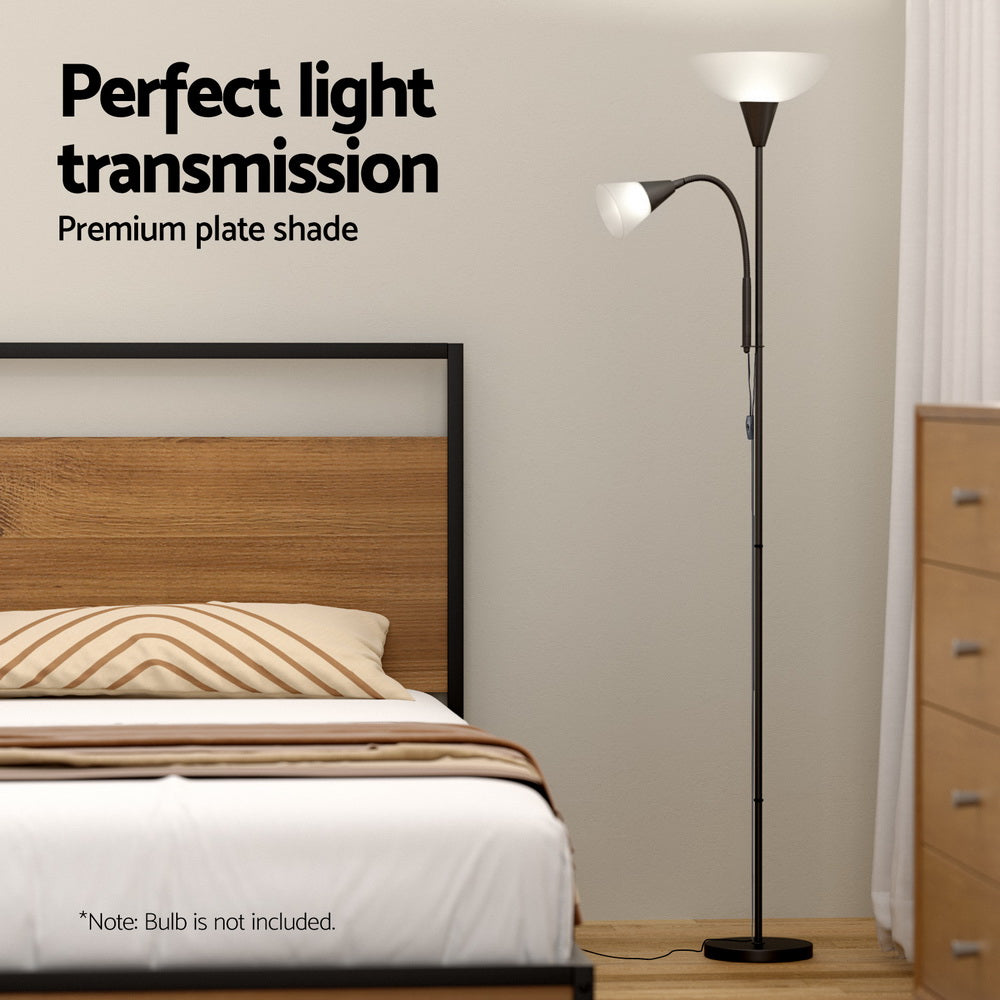 Artiss Floor Lamp Mother and Child Modern Home Living Room Office Reading Black - ShopFrenzy