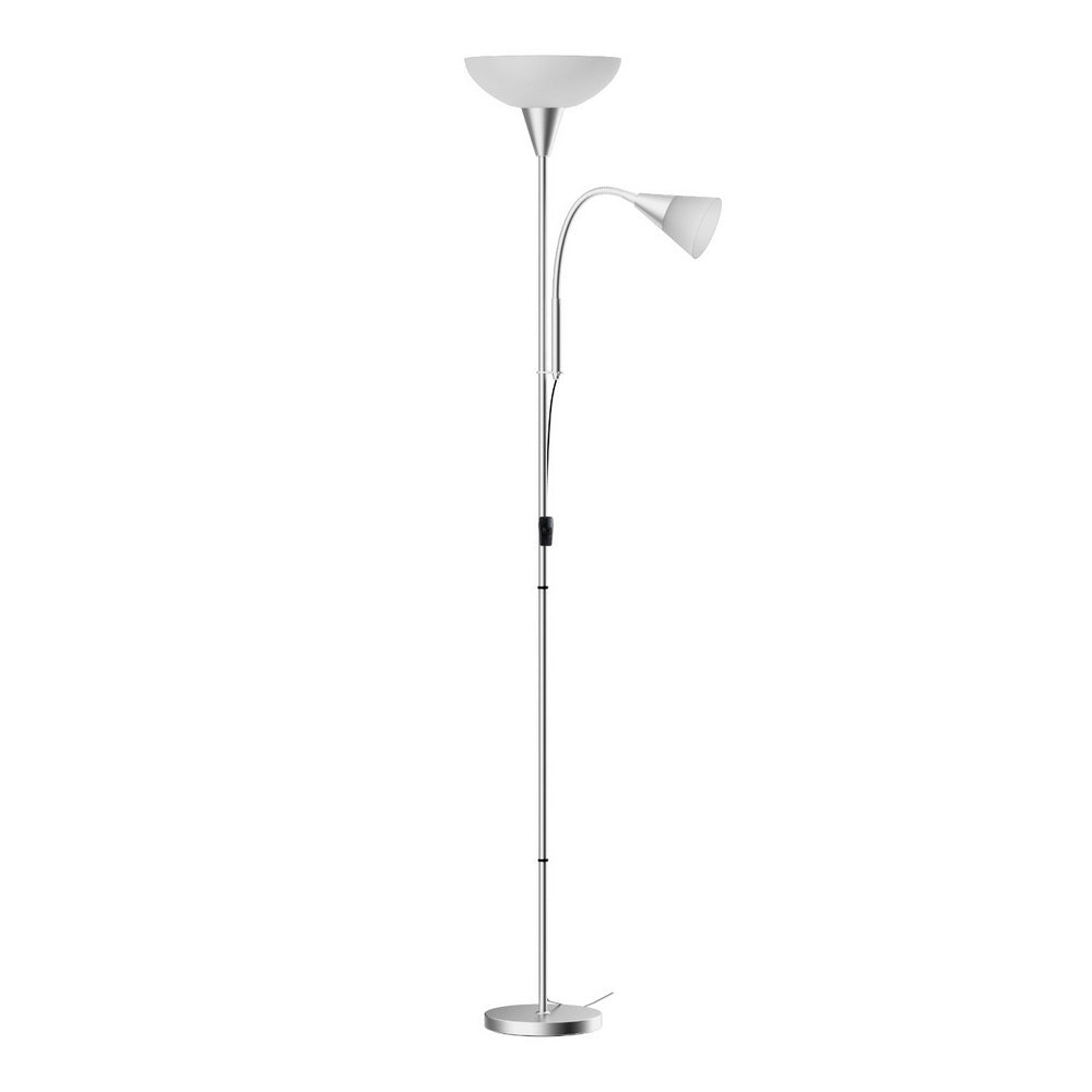 Artiss Floor Lamp Mother and Child Modern Home Living Room Office Reading Silver - ShopFrenzy