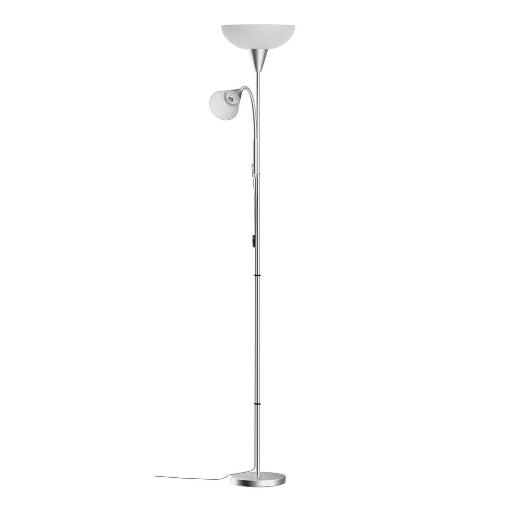 Artiss Floor Lamp Mother and Child Modern Home Living Room Office Reading Silver - ShopFrenzy