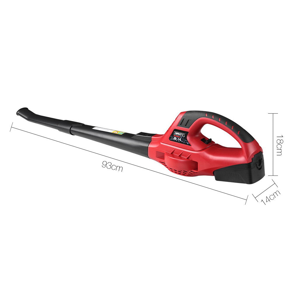 Giantz 20V Cordless Leaf Blower Garden Lithium Electric Battery Nozzles 2-Speed - ShopFrenzy