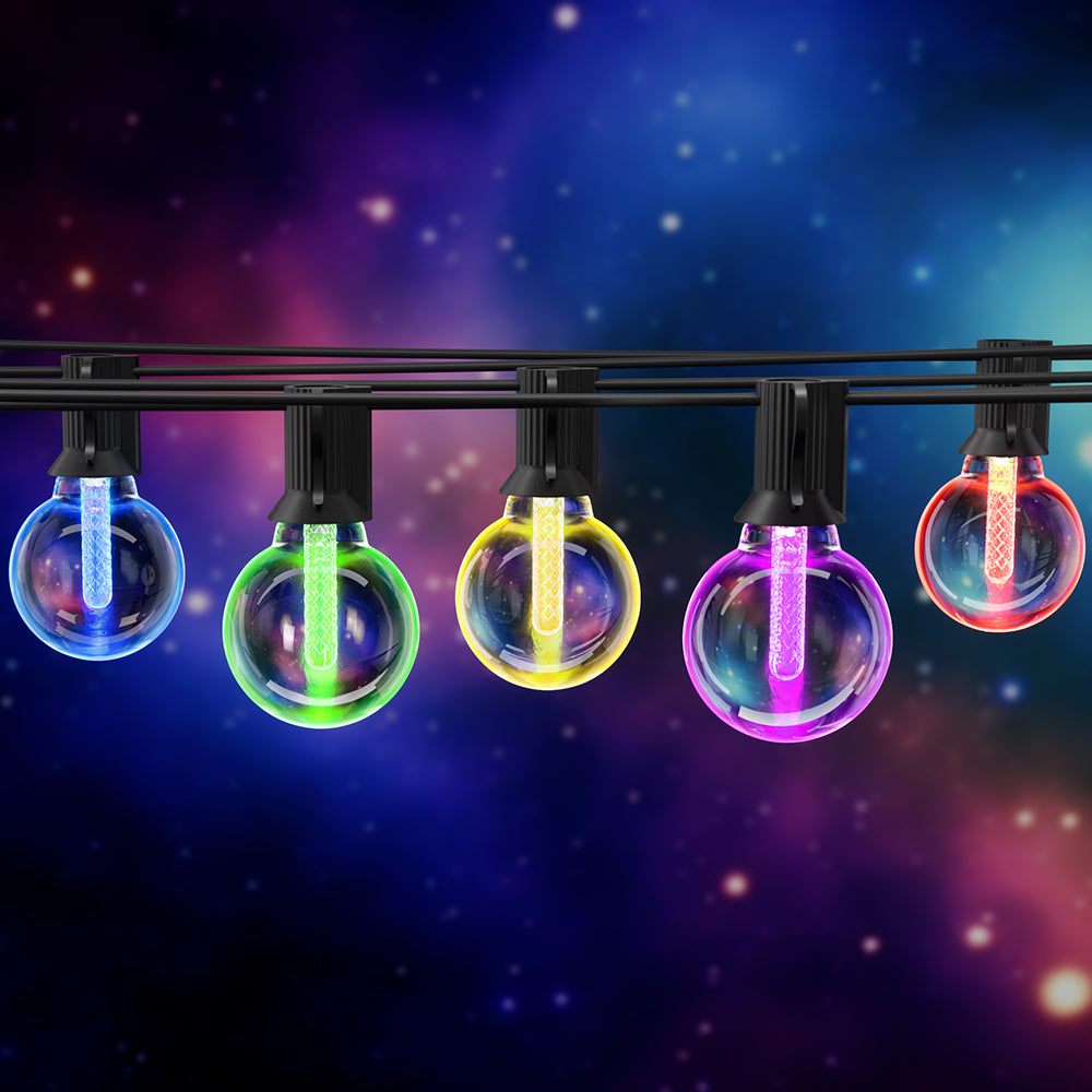 Gardeon Smart Festoon Lights Outdoor Waterproof RGB LED String Light WiFi APP - ShopFrenzy