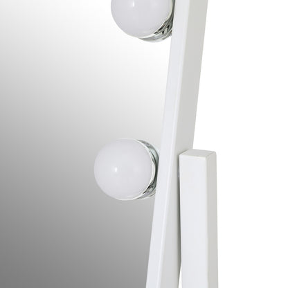 Embellir Makeup Mirror 30x41cm Hollywood Vanity with LED Light Rotation Tabletop - ShopFrenzy