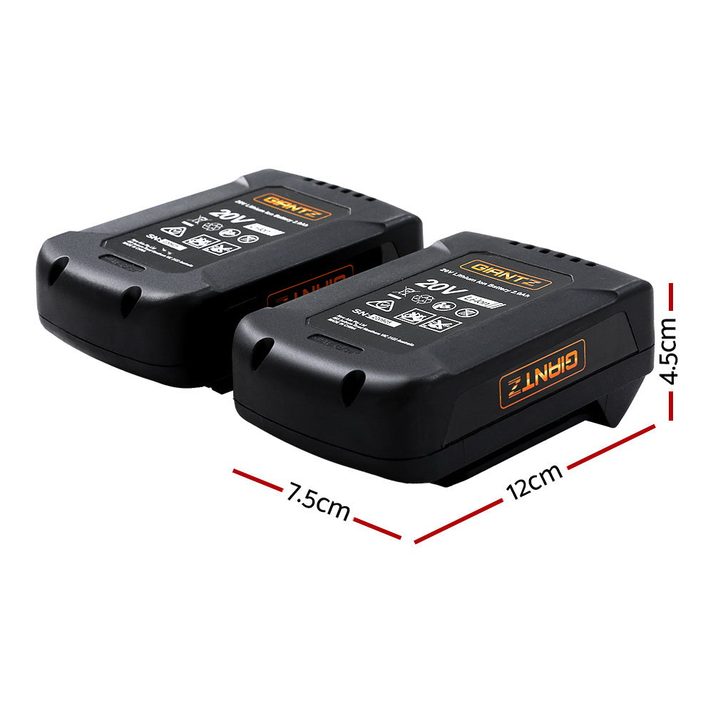 Giantz Lawn Mower 40V Battery Only Cordless 20V x2 Fits LI37 - ShopFrenzy