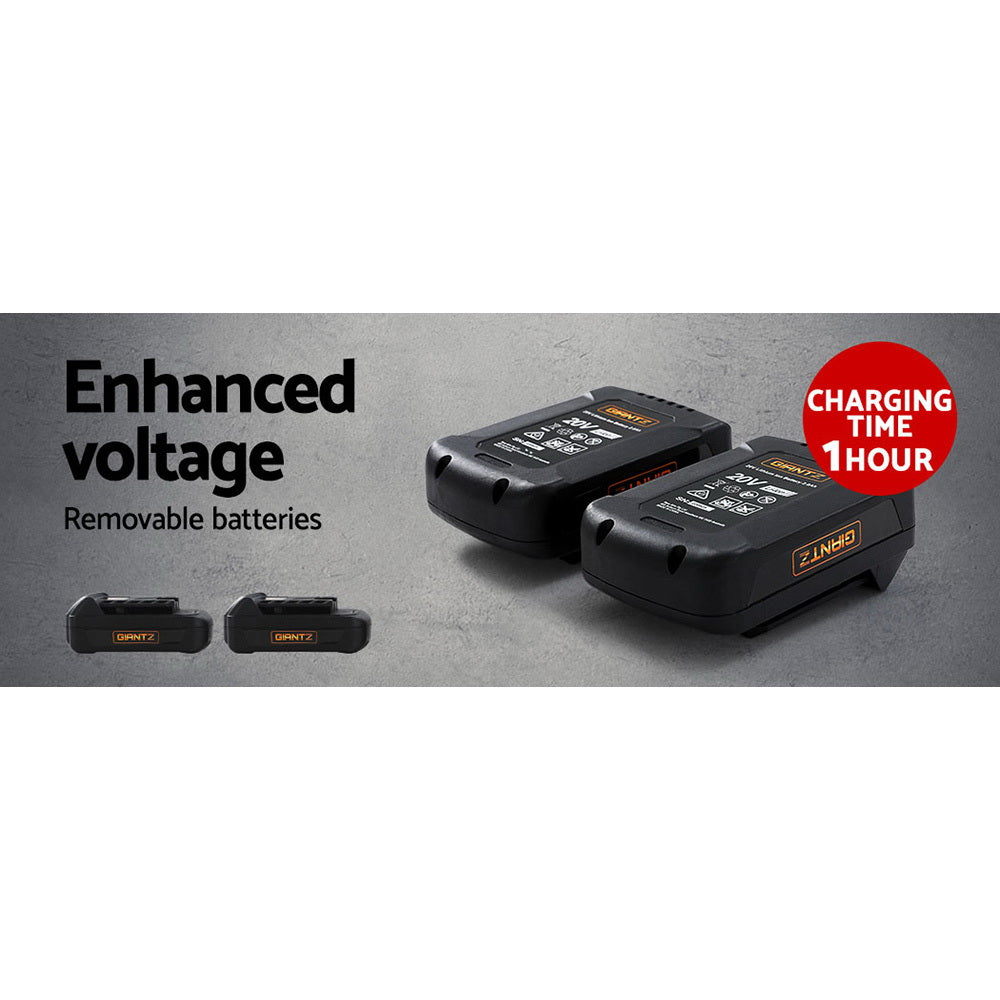 Giantz Lawn Mower 40V Battery Only Cordless 20V x2 Fits LI37 - ShopFrenzy