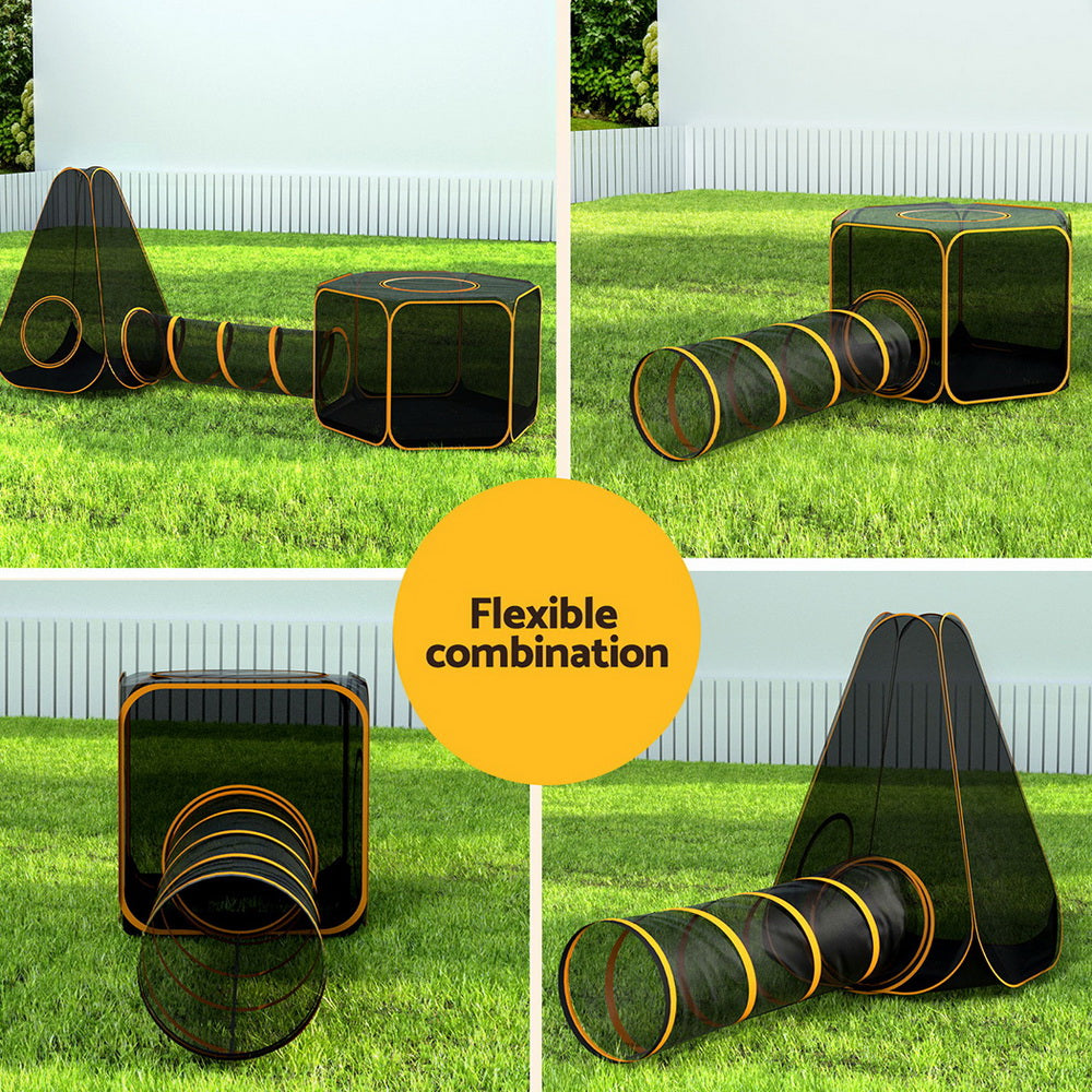 i.Pet Pet Playpen Cat House 6 IN 1 Tent Tunnel Dog Cage Puppy Rabbit Play Portable - ShopFrenzy