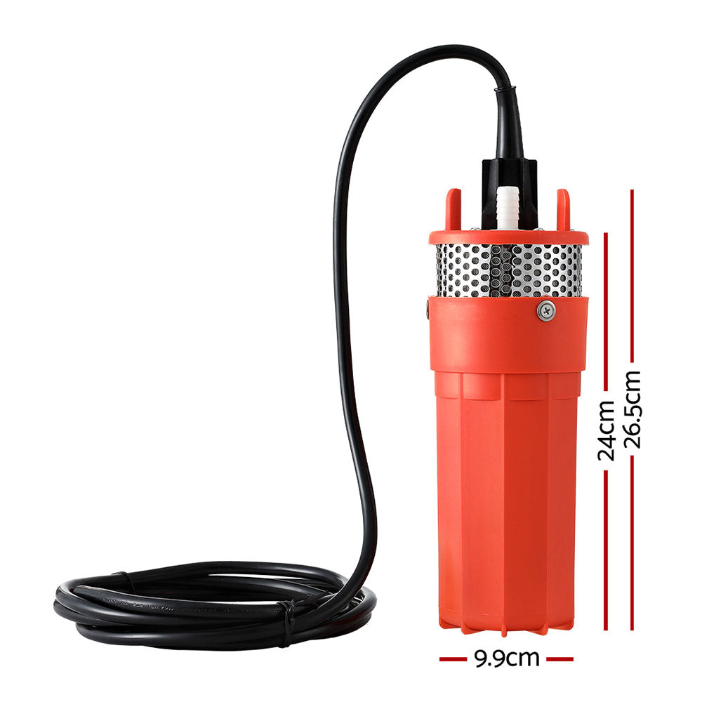 Giantz Submersible Solar Water Pump 24V 70M Head Deep Well Bore Self-priming - ShopFrenzy