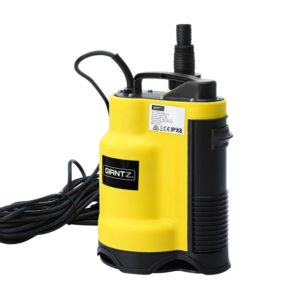 Giantz Garden Water Submersible Pump 400W Dirty Bore Sewerage Tank Well Steel - ShopFrenzy