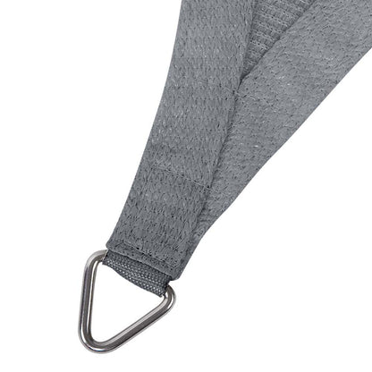 Instahut Shade Sail 3x3m Square 280GSM 98% Grey Shade Cloth - ShopFrenzy