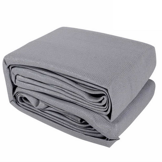 Instahut Shade Sail 3x5m Rectangle 280GSM 98% Grey Shade Cloth - ShopFrenzy