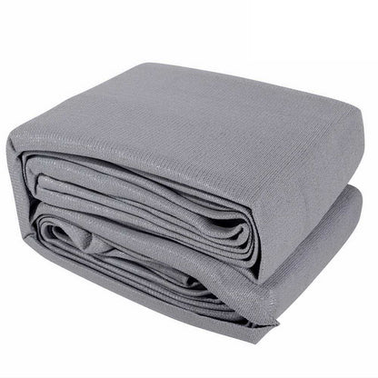 Instahut Shade Sail 5x5x5m Triangle 280GSM 98% Grey Shade Cloth - ShopFrenzy