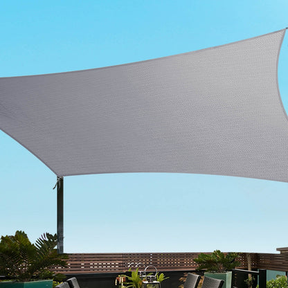 Instahut Waterproof Shade Sail Shade cloth 220GSM Canopy 3x5m - ShopFrenzy