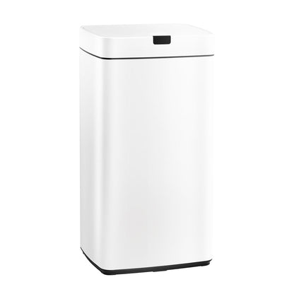 Devanti 45L Motion Sensor Bin Rubbish Automatic White - ShopFrenzy