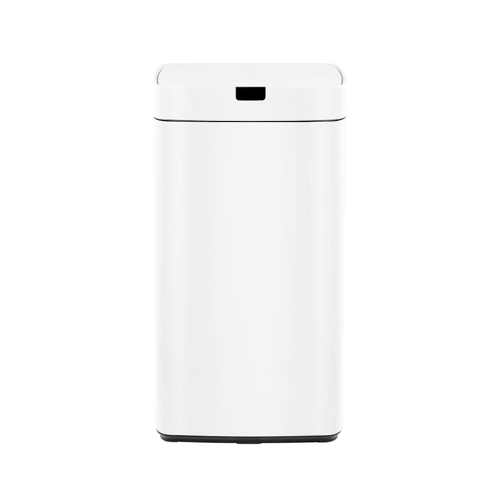 Devanti 45L Motion Sensor Bin Rubbish Automatic White - ShopFrenzy