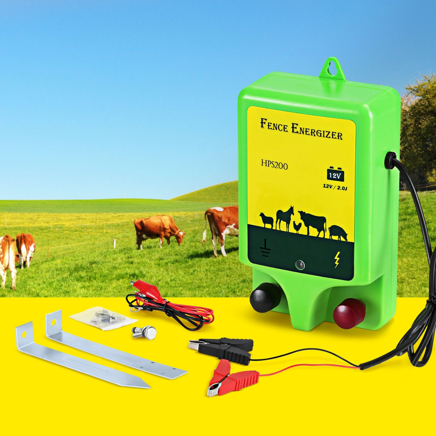 Giantz 18km Electric Fence Energiser 1.56J - ShopFrenzy