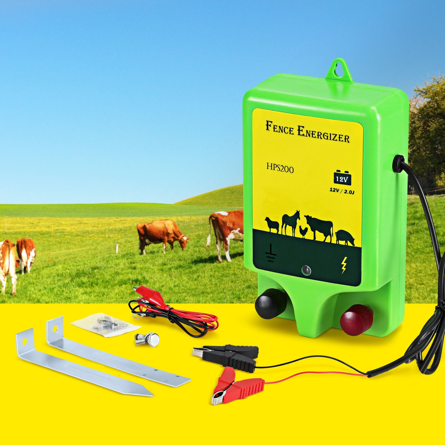 Giantz 18km Electric Fence Energiser 1.56J - ShopFrenzy