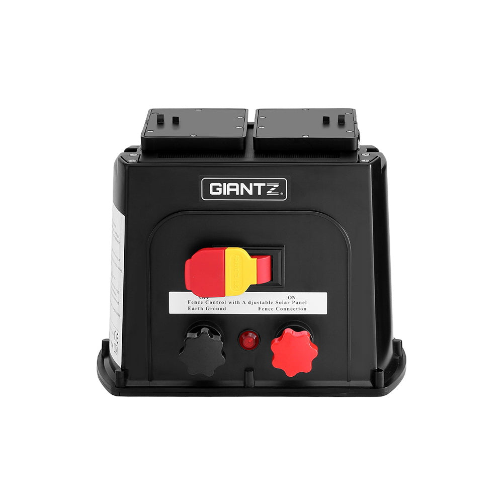 Giantz 5km Electric Fence Energiser PET Solar Energizer 0.15J - ShopFrenzy