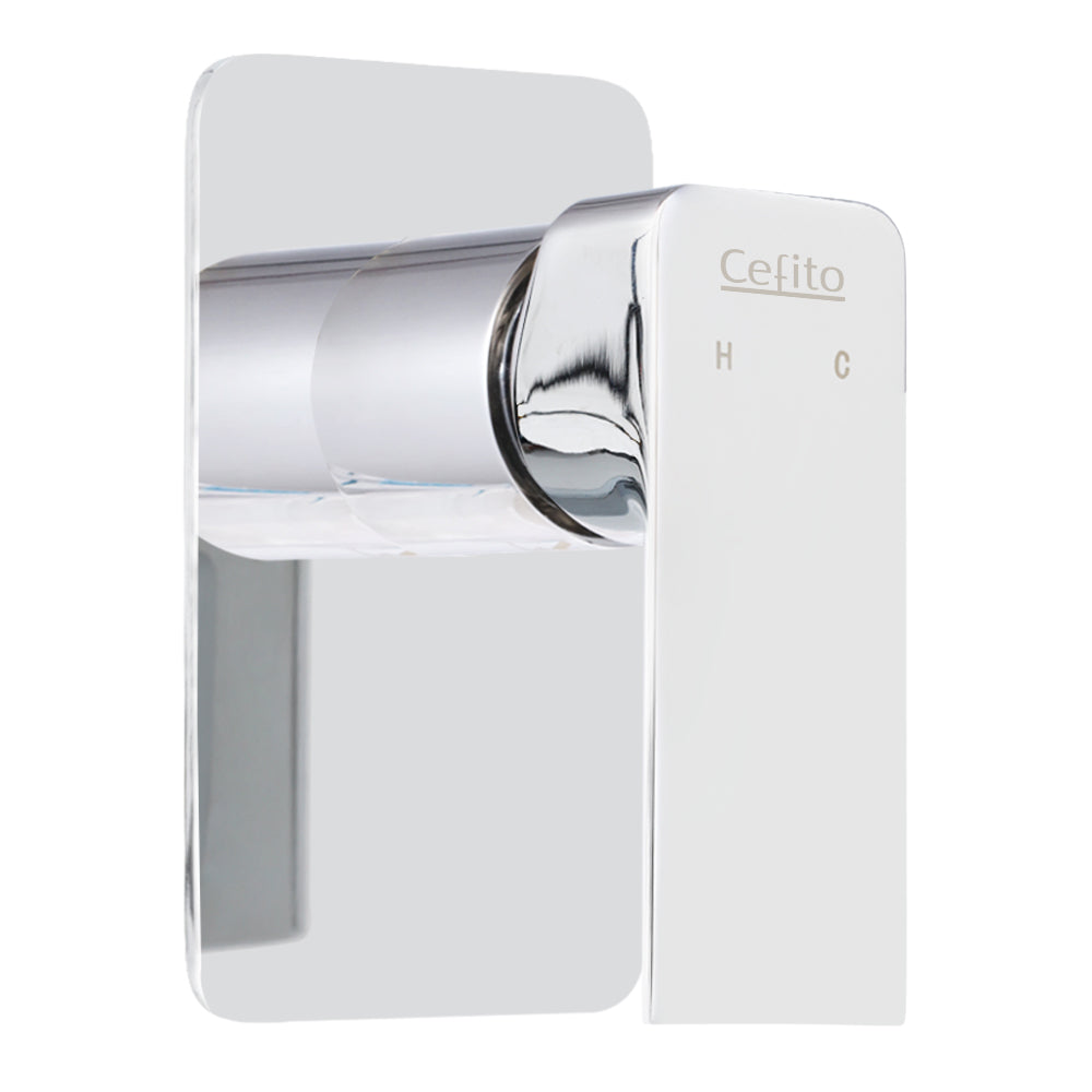 Cefito Shower Mixer Tap Wall Bath Taps Brass Hot Cold Basin Bathroom Chrome - ShopFrenzy