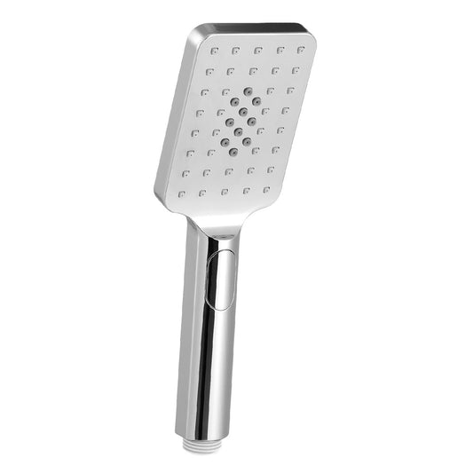 Handheld Shower Head 3.1'' High Pressure 3 Spray Modes Square Chrome - ShopFrenzy