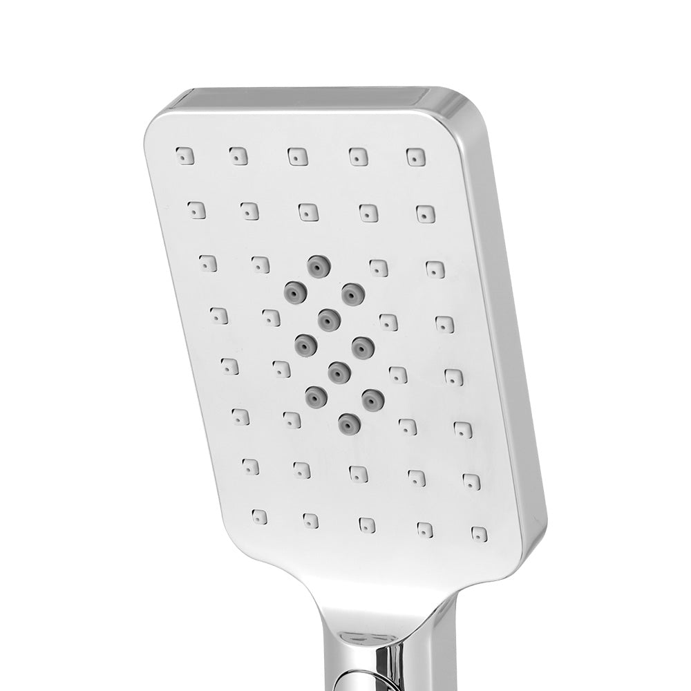 Handheld Shower Head 3.1'' High Pressure 3 Spray Modes Square Chrome - ShopFrenzy
